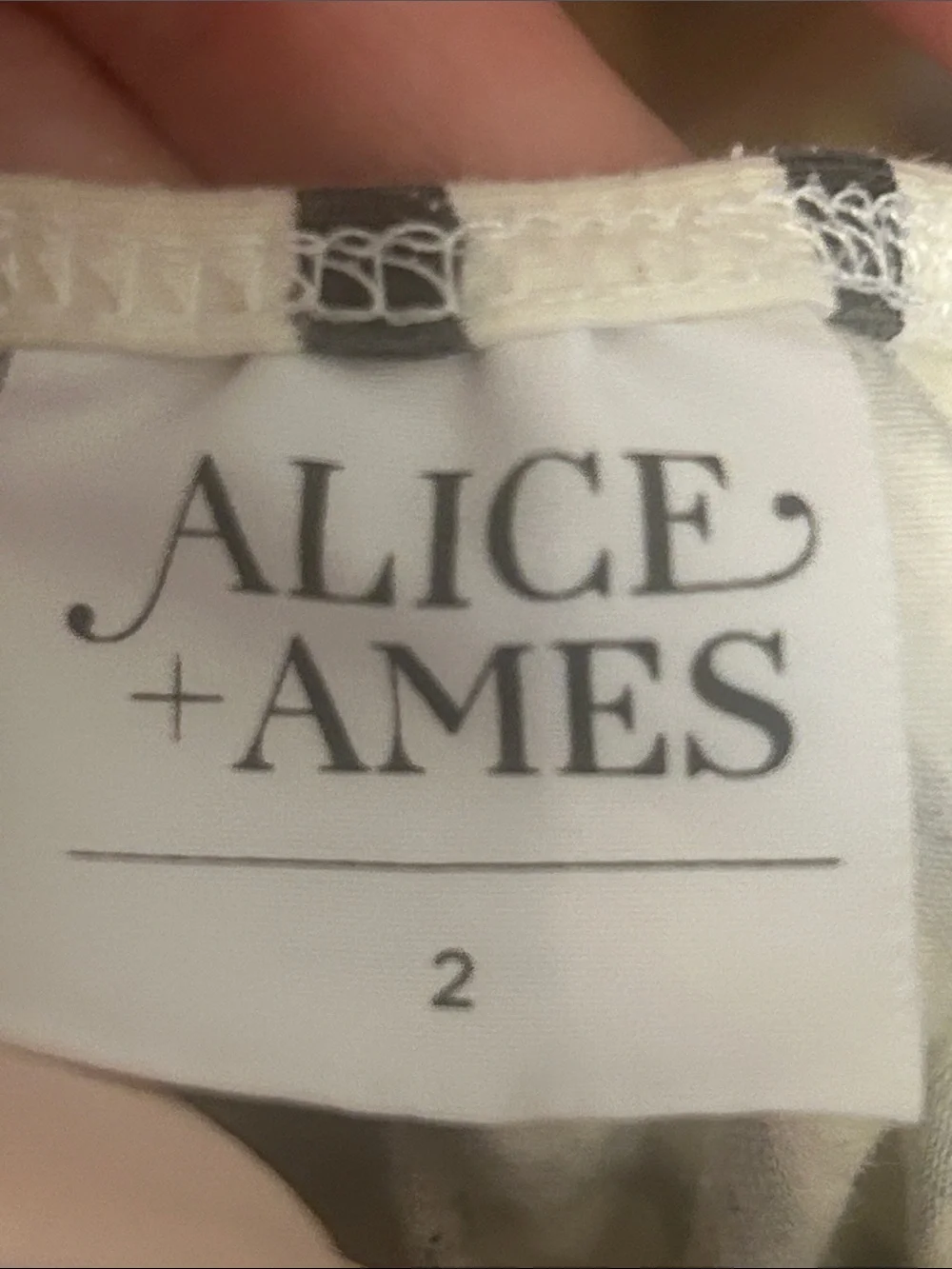 Alice + Ames Striped Girls' Long Sleeve Swing Dress - White & Black